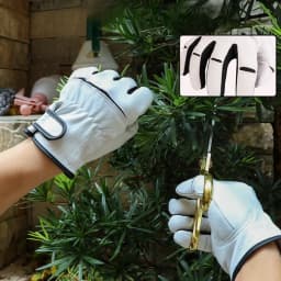 Professional Genuine Leather Work Gloves -Touchscreen Durable Cut Resistant for Mechanic Driving Riding Heavy Duty Outdoor Work
