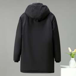 Thickened Fleece Lined down Jacket Men's Large Size Autumn Winter Coat Fashion Urban Style Hooded Mid-Length Parka Coat