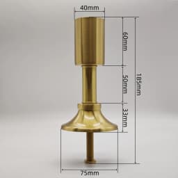 Brass Desk Lamp Assembly Accessories, Glass Ceramic Vase Lampshade E27 DIY Table Light Accessories Copper Material Lampbase Part