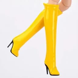Doll toy Long shoes high quality fit for your FR2 FR6.0 Nuface boots Mirror matte true zipper F6
