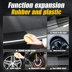 Car Plastic Restorer Polish Paste 150g - Tire, Interior & Bumper Shine & Protection, Long-Lasting Gloss, Automotive Plastic Care