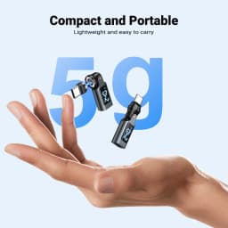 AUFU 9Pin Magnetic Type C Adapter Digital Display PD240W USB C to Type C Micro Male Converter for iPhone 17 Laptop OTG Adapter