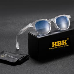 HBK Fashion Retro Men Sunglasses Classic Square Frame Design Sun Glasses Women Outdoor Travel Party Business Festival Gift