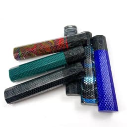 1pc Carbon Fiber + C-Tek Resin Octagonal Knife Handle for DIY Semi-finished Damascus Knife Handle Material Kitchen Knife Handle