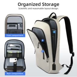 HK High-Quality Backpack 15.6-Inch Laptop Bag Men's Business Commuter Backpack Waterproof Oxford Fabric Lightweight Travel Bag