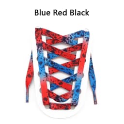 Flat Splash Ink Shoelaces for Sneakers Canvas Casual Tennis Shoes Shoelace Colorful Shoe Laces for Women Men 120/140/160CM