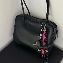 Dachshund Keychain Leather Bag Strap Personalized Car Pendant Miu Style Handbag Accessory for Women