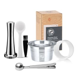 Reusable Stainless Steel Coffee Filters For K-fee Tchibo Cafissimo Caffitaly&Tchibo Machine Refillable Cafe Capsule Pod Tamper
