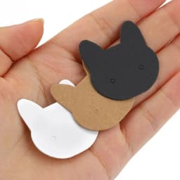 Kraft Paper Earring Card Earrings Packaging Card Paper DIY Blank Jewelry Cards F0S4