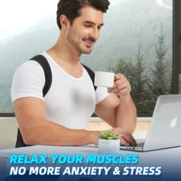 1pc 2026 One-Piece Back Brace, Unisex, Shoulder Brace, Adjustable Full Back Support, Suitable for Upper and Lower Back.