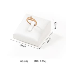 Luxurious Exhibitor Set Jewelry Display Stand White Leather Necklace Pendant Organizer Jewelry Window Counter Display Showcase