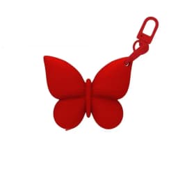 Silicone Butterfly Shaped Lip Balm Holder Keychain Cute Design Multiple Colors Perfect For Handbag Backpack Daily Travel Use