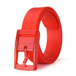 Universal Colored Silicone Candy Color Square Pin Buckle Belt Fashion Match Casual Pants Belt Trendy Women's Banquet Gifts