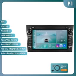 8G 128G Android 12 Car Radio For Opel Astra H J 2004 Vectra Vauxhall Antara Zafira Corsa C D Vivaro Meriva 4G Carplay GPS Player