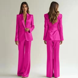 Luxury High Quality Women's Suit One Button 2 Piece Jacket Pants Female Clothing Slim Fit Smart Office Banquet Lady Blazer Set