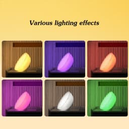 WiFi+Bluetooth Smart Portable Dimmable Table Lamp Atmosphere Light New 1 PCS Desktop Small Night Bowl Lamp for Bedroom Game Room