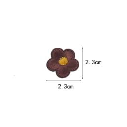 10pcs Small Flower Patches Iron On Embroidered Clothes Applique Diy Bag Hat Shoes Motif Stripes Clothes Accessories Badge