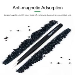 RELIFE RL-ESD-11/15 Anti-Static Precision Tweezers Set Stainless Steel ESD Tweezers Electronic Repair Soldering Iron Tool