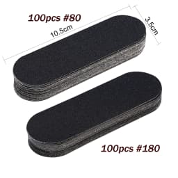 1/100PCS Pedicure File Refill Pads Callus Remover Foot Files Pedi File Replacement for Reusable Stainless Steel Foot Rasp Handle