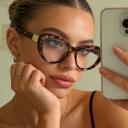 Personalized Cat-Eye Large Frame Anti-Blue Light Glasses New Light Luxury Casual Glasses Frame Fashionable Women's Glasses Frame
