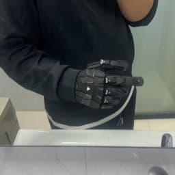Gothic Techwear Exoskeleton Gloves 3D Printing Handmade Gluing Punk Mechanical Gloves Wearable Hand Armor Cosplay Props