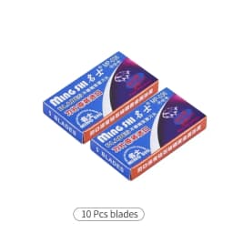 10 Pcs Mingshi Double Edge Blade Stainless Steel Ultra-sharp Safety Razor Blades To Shave Blade For Manual Razor Blade