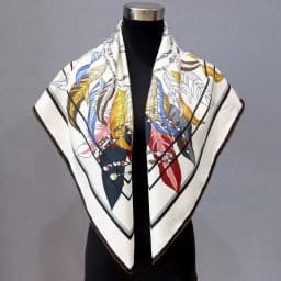 Feathers Print 100% Silk Scarf Neckerchief Double Sided Printing Womens Luxury 90 Silk Bandana Scarf Shawl Poncho