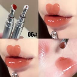 Mirror-Like Lip Gloss, Moisturizing and Volumizing Glassy Plump Lips, Non-Sticky Tinted Lip Gloss, Long-Lasting Lip Makeup, Portable Holiday Gift