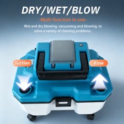 TUNGFULL 3-in-1 Brushless Vacuum Cleaner Cordless 1200W High Power Wet/Dry/Blow Dust Extractor Compatible with Makita