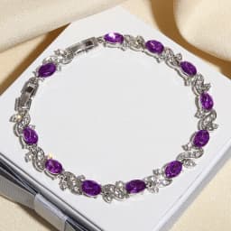 Water Drop Silver Color Bracelet Women\'s Extended 8 Color Zircon Gift Fashion Bracelet