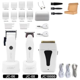 JUCAI Mini Candy Professional Hair Clipper for Men 7200RPM Brushless Motor Phantecho DLCBlade Base Charger Haircut Machine