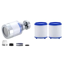 2-40PC Faucet Water Filter Element Remove Chlorine Heavy Metals Filtered Showers Head Bath Filtration Purifier Soften Hard Water