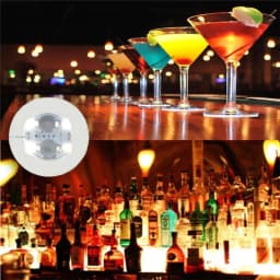 1/10/20/50PCS LED Coaster Lights Colorful Glowing Wine Bottle Stickers Mat Bar Wedding Party Lighting Decor  Wine Bottle Sticker