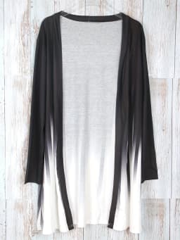 Women's Plus Size Colorblock Ombre Print Open Front Cardigan - Stylish and Comfortable For All Season