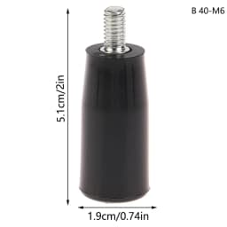 Revolving Handle M6 M8 M10 M12 Plastic Metal Knob Male Threaded Stem Handwheel Screw Milling Machine Tool Lathe Grinding M6-M12