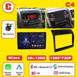 Android 16 For Fiat Ducato 2005-2025 Citroen Jumper Peugeot Boxer Dodge Ram carplay radio auto android head unit multimedia play