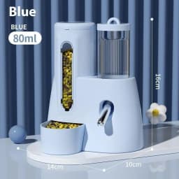 2In1 Hamster Feeder And Waterer Large Capacity Leakproof Automatic Feeder Food Water Dispenser Leak Proof Food Feeding Supplies