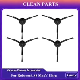 For Roborock S8 Maxv Ultra Vacuum Cleaner Accessories Mian Brush Side Brush Mop Pads Cloth Dust Bag Hepa Filter Spare Parts