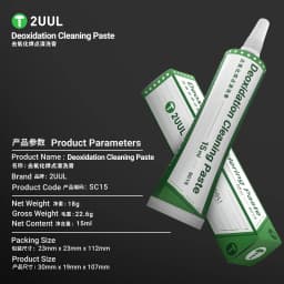 2UUL SC15 Deoxidation Cleaning Paste Easy-to-Clean for Mobile Phone Repair PCB Solder Joint Deoxidation Solder Paste Tool