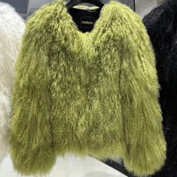 YOLOAgain Plus Size Dark Brown Mongolia Sheep Fur Jacket Women Real Fur Jacket Female Winter Warm Outerwear