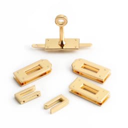 New Small silver eyelets lock hanger for bags hardware wholesale fashion a set of locks fittings woman bag handbags purse