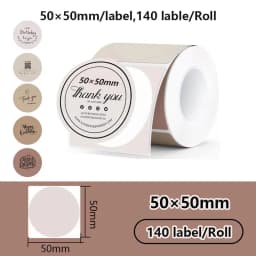 1Roll Label Sticker Self-Adhesive Thermal Paper,Suit for M110 M220 M200 E210 P50 DETONG P1 WP9520 Munbyn Nelko PM220 MiniPrinter