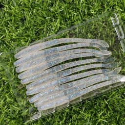 MUKUN 10PCS Stick Soft Bait 10cm 2.3g Silicone Worm Sinking Minnow Swimbait Wobblers Freshwater Bass Pike Soft Fishing Lures