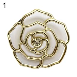 Rose Flower Pattern Bag Hooks Portable Folding Table Hook Clasp Purse Bag Handbag Hooks Hanger Holder