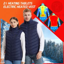 Heated Vest 26 Areas Men Heating Jacket Heated Winter Womens Heater Jacket Thermal Vest Body Warmer Outdoor Sports Coat 6XL