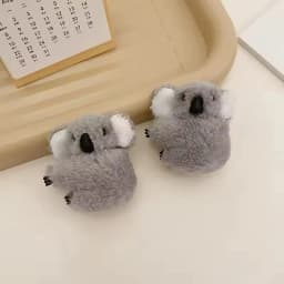 1/2pcs new cute koala hair clip; plush tree kangaroo side clip; autumn and winter three-dimensional bangs clip