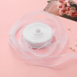 1 Meter Silk Ribbon Organza Satin For DIY Craft Gift Jewelry Packaging Decoration Wedding Bouquets Wreath Sewing Supplies