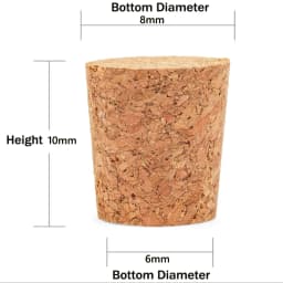 5/10pcs Wine Glass Bottle Stopper Kettle Pudding Container Cork Cap Burette Buret Tube Wood Lid Many Sizes