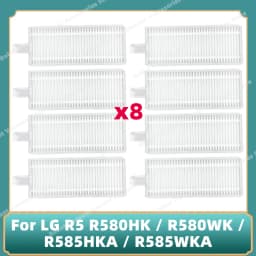 Compatible For LG R5 R580HK / R580WK / R585HKA / R585WKA Robot Vauccm Cleaner Main Side Brush Mop Cloth Hepa Filter Spare Parts