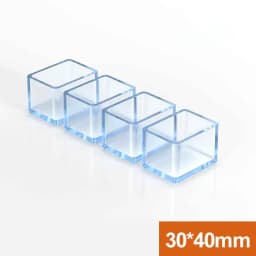 10Pcs Round / Square Rubber Floor Protectors Chair Leg Caps Pads Furniture Feet Non-Slip Covers Leveling Feet Home Decor